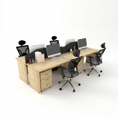 Groussen Holzdësch Büro Computerdësch Modern Büro Miwwelen