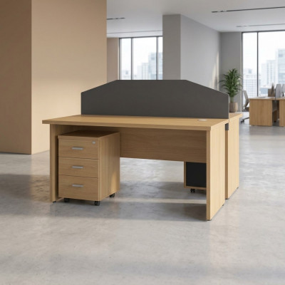 Modernen Schreifdësch Holz Dësch Aarbechtszëmmer Computerdësch BüroMiwwelen