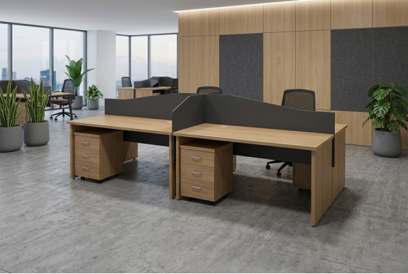 Holzmöbel Büroariichtung Grousse Schreifdësch Design Aarbechtszëmmer