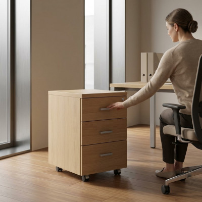 Kommode Büro Miwwelen Aarbechtszëmmer Klassesch Holz Akteschaf Bicher