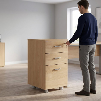 Brongen Aarbechtszëmmer Holz Kommoud Büro Miwwelen Klassesch Akteschaf