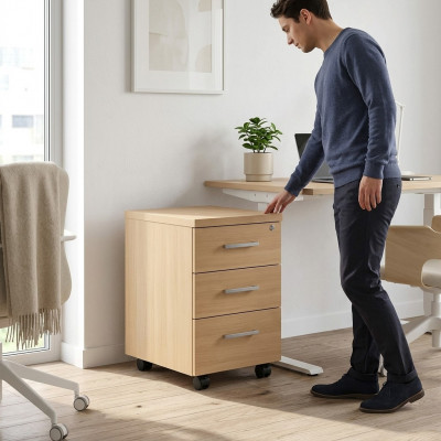 Büroschaf Aarbechtszëmmer Holz Bürosmiwwelen Akteschaf Bicher