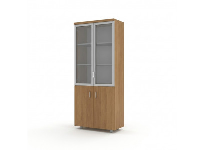 Akteschaf Aarbechtszëmmer Bicher Regal Büro Miwwelen Holz Akten Schaf