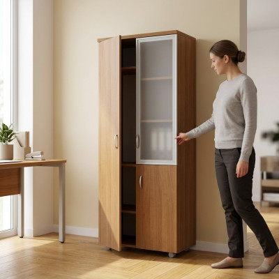 Büroschaf Aarbechtszëmmer Büro Holz Dossierschaf Regaler Dossierschränker