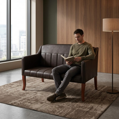 Aarbechtszëmmer Canapé Zweisëtzer Textil Büro Modern Büroausstattung