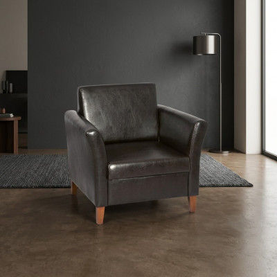 Schwaarze Sessel Büro Office Aarbechtszëmmer Büro Miwwelen Textil Nei