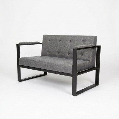 Designer gro Sofa Zweisëtzer Textilbezug Büro Ariichtungsmöbel