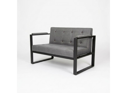 Designer gro Sofa Zweisëtzer Textilbezug Büro Ariichtungsmöbel