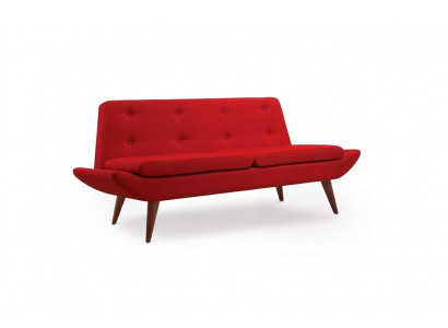 Roude Zweisëtzer Büro Miwwelen Designer Luxus Polstersofa Miwwelen