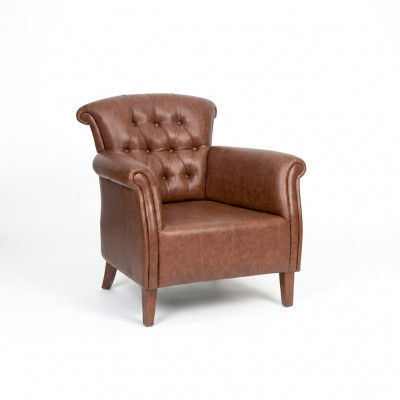 Designer Sëtz Braun Luxus Chesterfield Miwwelen Luxus Büro Chefssëtz