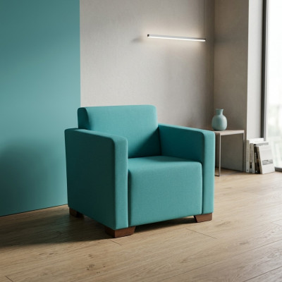 Fotell, Aarbechtszëmmer, Blo, Sëtz, Büro, Miwwelen, Polsterfotell, Nei, Textil