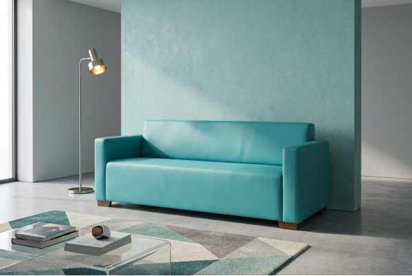 Türkis dräisëtzegt modernt Luxus-Sofa Aarbechtszëmmermiwwelen Biiromiwwelen