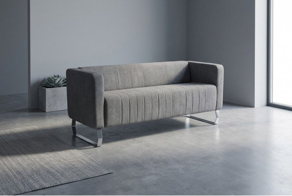 Moderne Drësëtz-Luxus-Couch Büro Miwwelen Textilzofaen Sitzgrupp