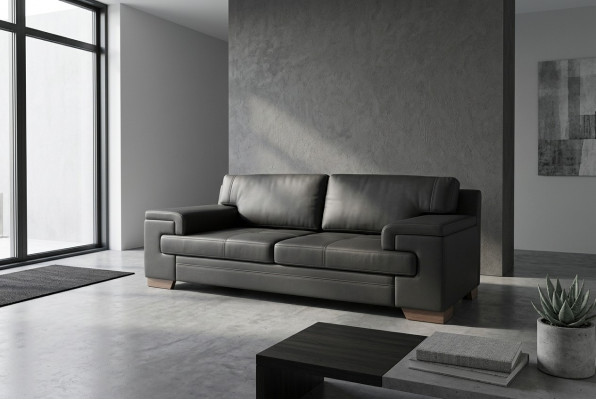 Luxus schwaarzt Sofa Büro Miwwelen Polstersoffaen Modern Designer Couchen