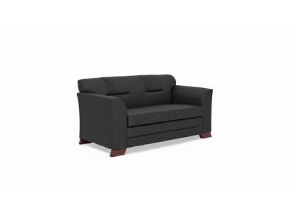 Schwaarzen Zweisëtzer Modern Büro Miwwelen Gepolstert Sofas Aarbechtszëmmer