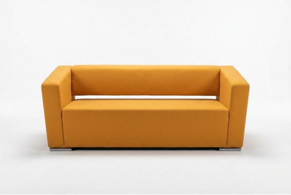 Orange drësëtzegt Bürosmiwwel Aarbechtszëmmer Canapé Luxus Textilsofa