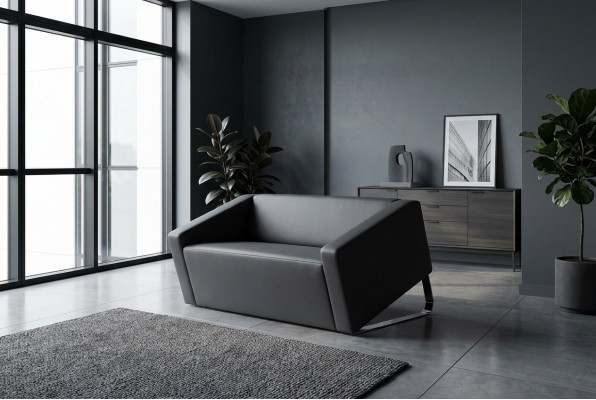 Modern Zweesëtzer Ledersofaen Polstersofaen Aarbechtszimmermiwwelen