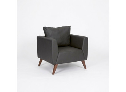 Schwaarze Sessel Design Polster Sëtz Aarbechtsraum Büro Office Nei