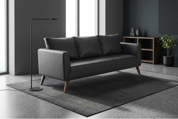Designer Canapé Schwaarz Canapé Büro Miwwelen Luxus Aarbechtszëmmer Miwwelen