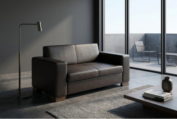 Zweesëtzer Aarbechtszëmmermiwwel Schwaarz Bëroanrichtung Luxus Sofa