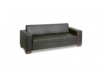Schwaarze Büro Dräisëtzer Aarbechtszëmmer Sofa Luxus Canapé Polstermiwwel