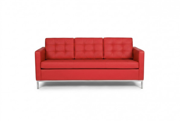 Roude Dreisëtzer Modern Luxuscouch Polstersëtzer Textil Sofas Stil