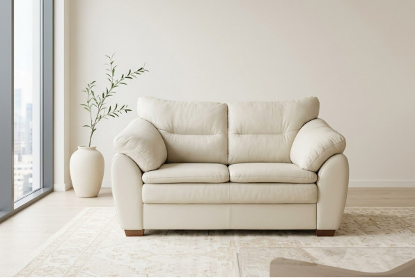 Wäissen Designer Zweisëtzer Canapé Luxus Bürosmiwwelen Polstermöbel Modern