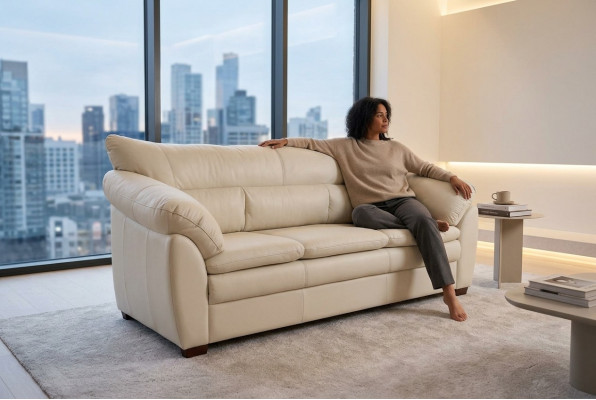Wäisse Luxus Dräisëtzer Schaffzëmmersmiwwel Modern Dräisëtzer Couche
