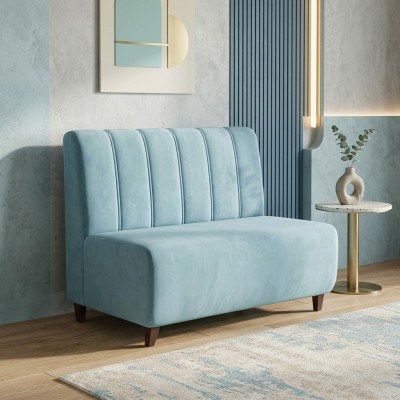 Bloen Zweesëtzer Aarbechtszëmmer Sofa Textilcouch Modern Sëtzmoobel