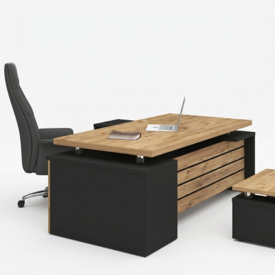 Eckschreifdëscher Luxus Designer Computerdëscher Büro Miwwelen