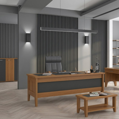 Schreifdësch Holz Dësch Aarbechtszëmmer Aarbechtsdësch Bürosméibelen 200x90