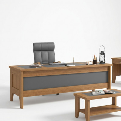 Schreifdësch Holz Dësch Aarbechtszëmmer Aarbechtsdësch Bürosméibelen 200x90