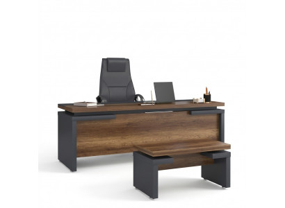 Braune Gro Referenz Schreifdësch 220x90cm Luxus Dësch Chef Schreifdësch Büro