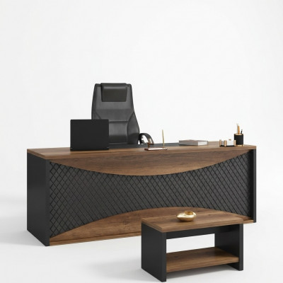 Brongen Schreibtisch Dëscher Büro Dësch Chefdësch 200x90