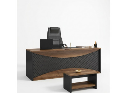 Brongen Schreibtisch Dëscher Büro Dësch Chefdësch 200x90