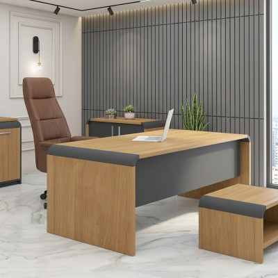 Dësch Büro Miwwelen Aarbechtszëmmer Schreifdësch Design Chefschreifdësch