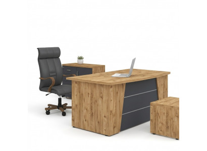 Schreifdësch Büro Miwwelen Aarbechtszëmmer Holz Computerdësch Office Dësch