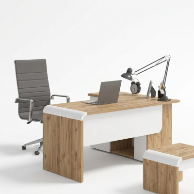 Brongen Eckschrëftschaufscht Büro-Miwwelen Design Schreifdësch Chef-Schreifdësch