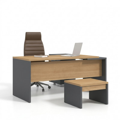 Eckschreifdësch Büro Miwwelen Holz Dësch Aarbechtsdësch Bürodesk Office