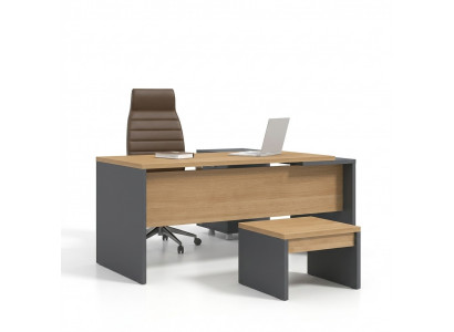 Eckschreifdësch Büro Miwwelen Holz Dësch Aarbechtsdësch Bürodesk Office