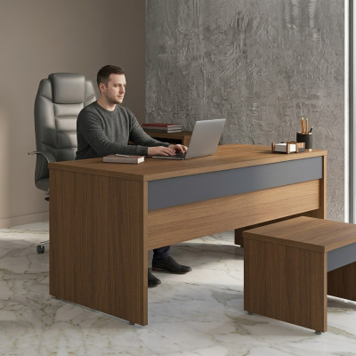Schreifdësch Büro Miwwelen Arbechtsraum Holz Dësch Büro Büroausstattung
