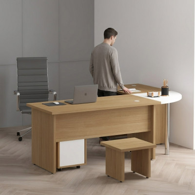 Büro Eckschreifdësch Modernen Design Büromiwwelen Dësch Office