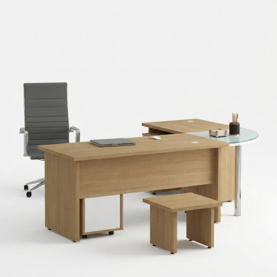 Büro Eckschreifdësch Modernen Design Büromiwwelen Dësch Office