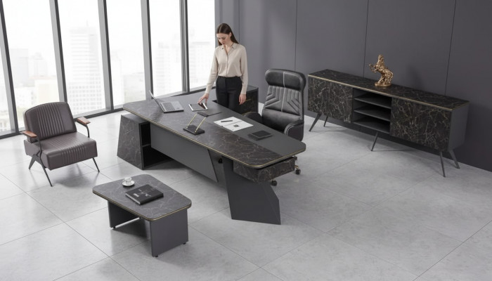 Designer Modern Couchtisch Bäit Dësch Aarbechtszëmmer Büro Ariichtung