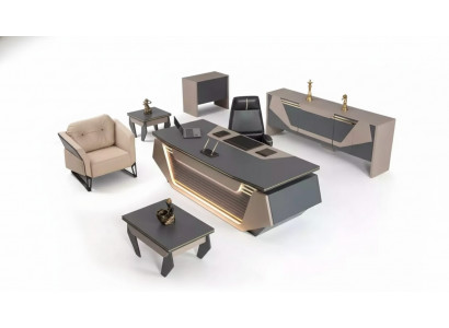 Büroschränk Aarbechtszëmmer Modern Designer Regaler Akteschief Büro Miwwelen