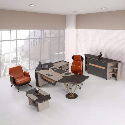 Modernen Designer-Couchtisch, Aarbechtszëmmer, Luxusmiwwelen, Neien Dësch