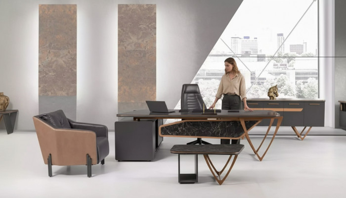 Aarbechtszëmmer Büro-Schrank 210x45x85 Büro Miwwel Schaf Modern Designer
