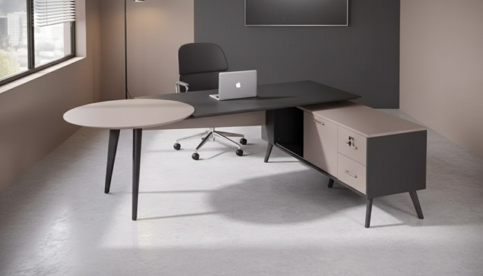 Büro Miwwelen Eckschreibtisch Modern Luxus Dësch Designer Aarbechtszëmmer Dëscher