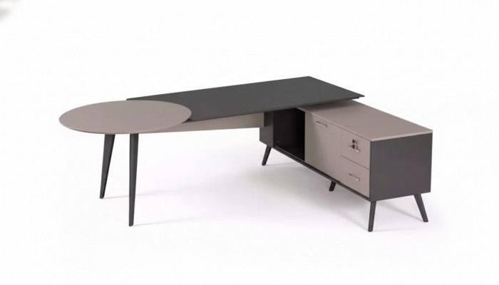 Büro Miwwelen Eckschreibtisch Modern Luxus Dësch Designer Aarbechtszëmmer Dëscher