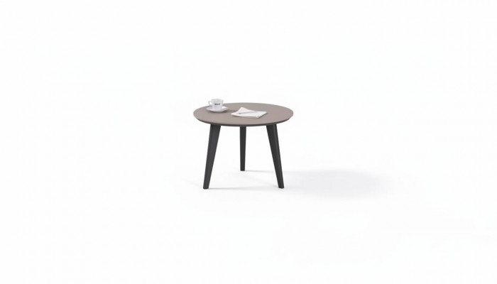 Designer Holzmiwwelen Dëscht fir d'Aarbechtszëmmer Modern Ronn Dësch Büro Miwwelen